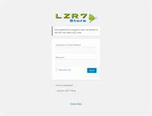 Tablet Screenshot of lzr7store.com